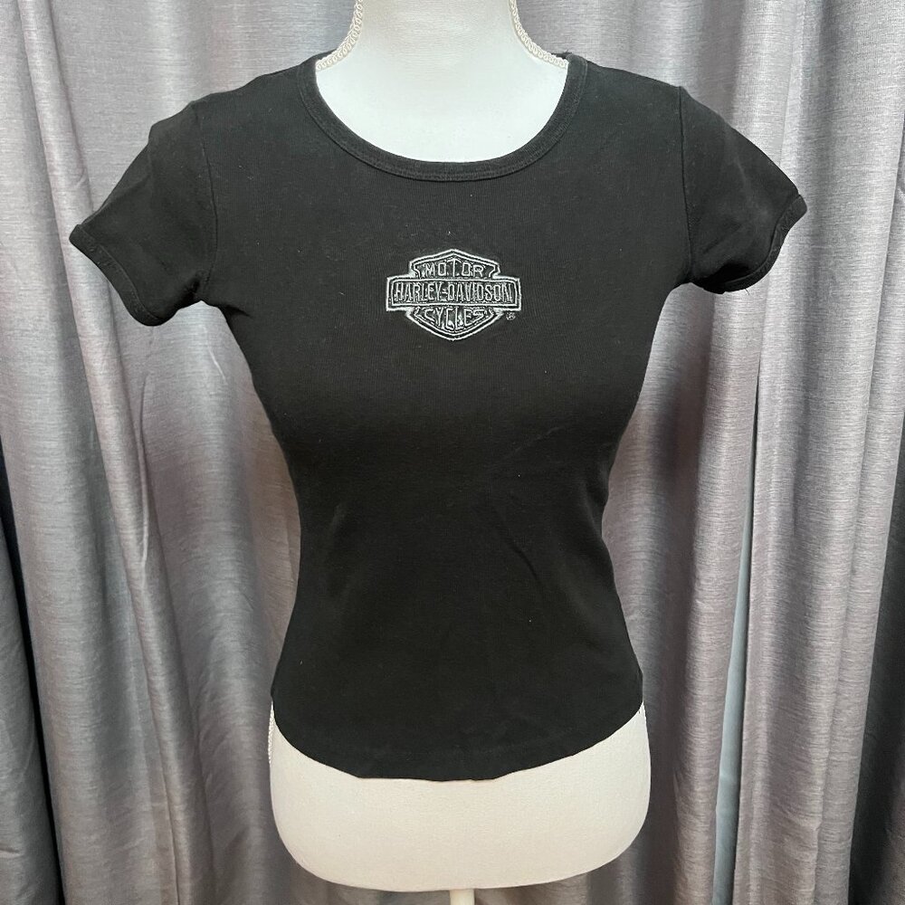 Womans Harley Davidson Black t-shirt sz S